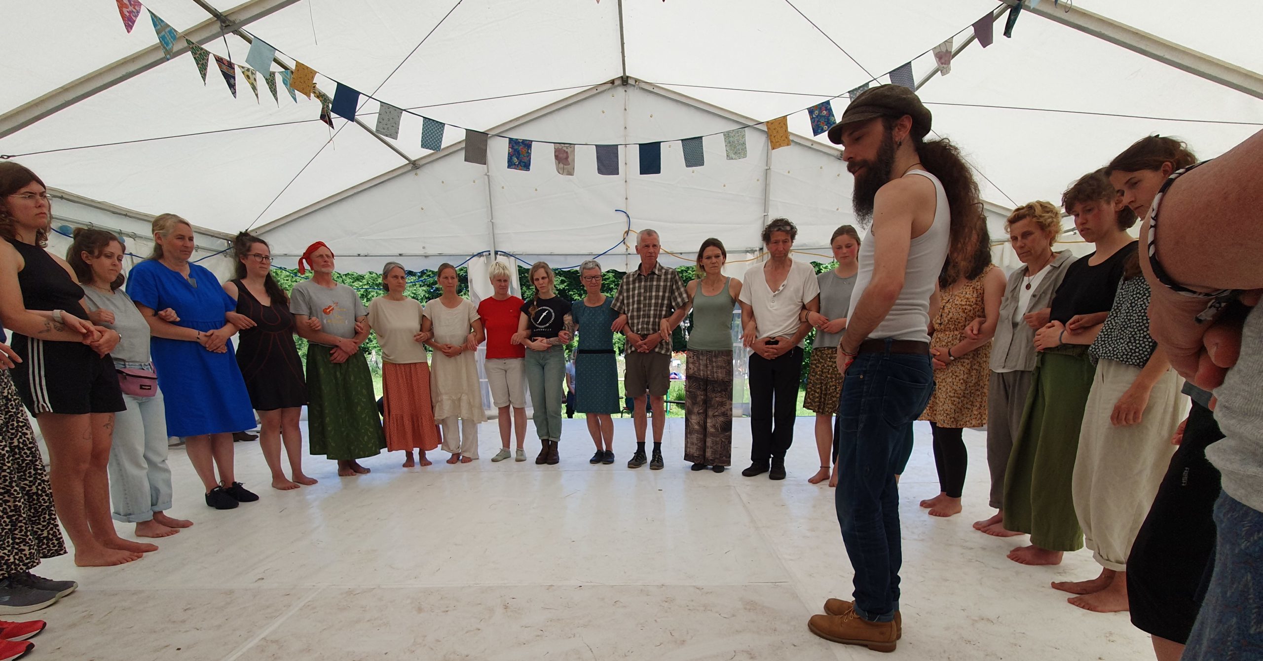 Workshop beim Krebsower Musik- und Tanzfest mit Aurelien