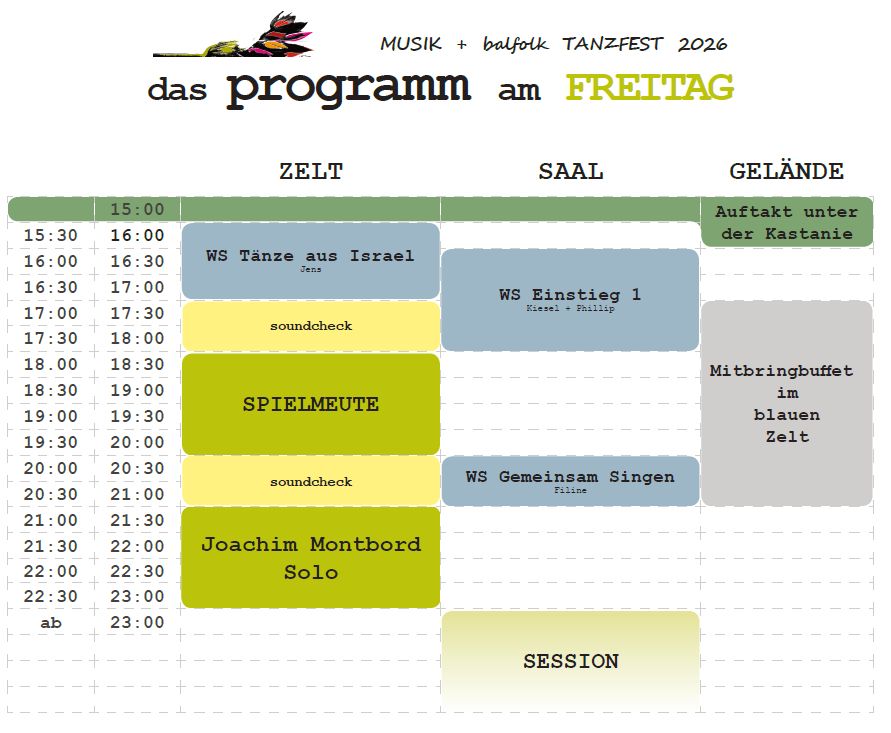 Tanzfest Krebsow 2026, Freitag