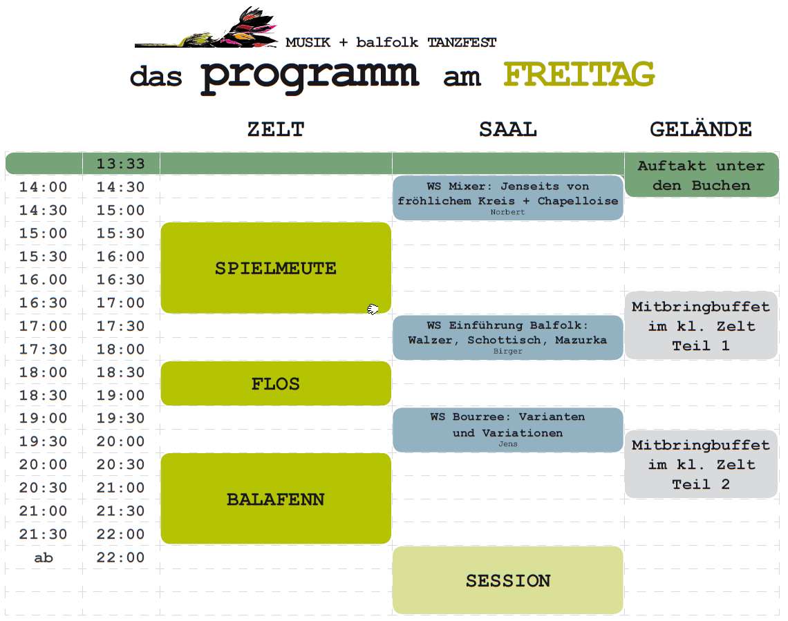 Tanzfest Krebsow, Freitag, 30.05.2025