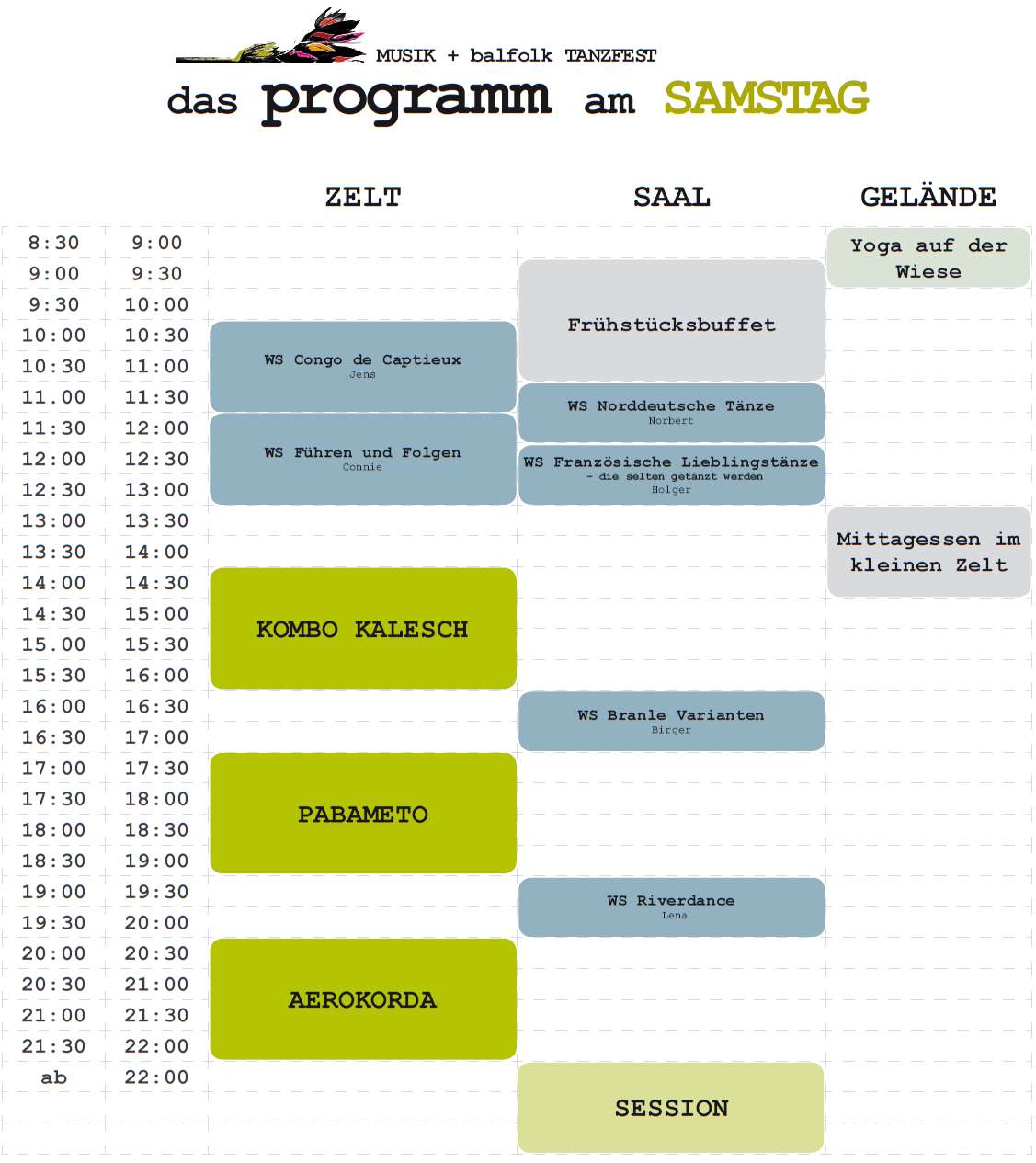 Tanzfest Krebsow, Samstag, 31.05.2025